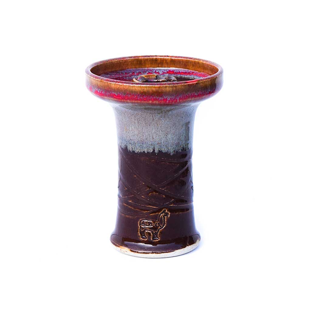 Alpaca Rook Shisha Head in Volcano Glaze