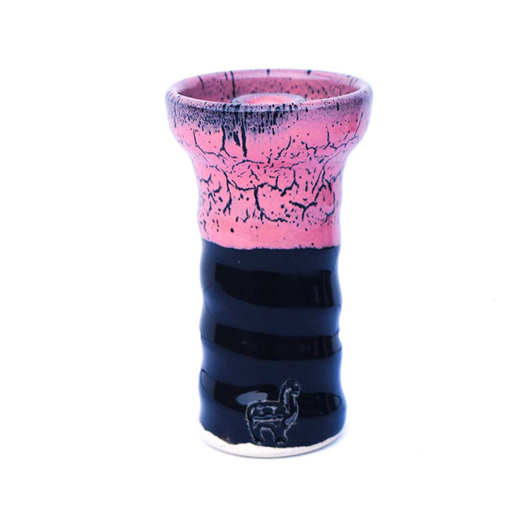 Alpaca Suri Bowl - Pink and Black