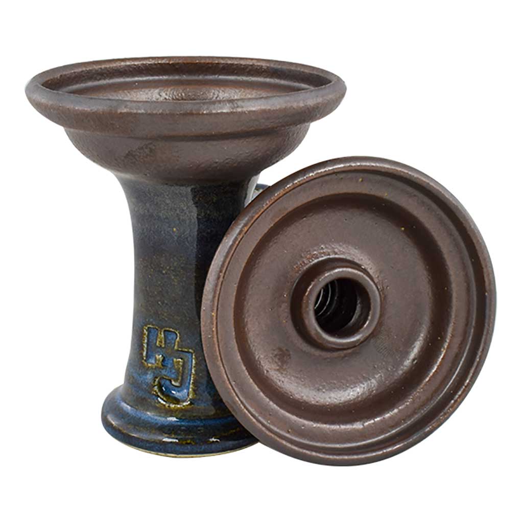 HJ Ferris  Shisha Bowl - Nut Blue Glaze