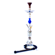 Khalil Mamoon Single Pear Blue Hookah